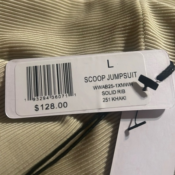 WeWoreWhat | Active Women's Scoop Jumpsuit Bodysuit w/Belt | Khaki | NEW!!💜 - Picture 9 of 11